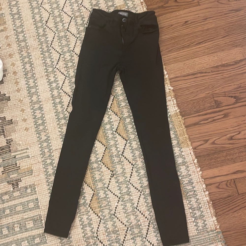 DL1961 farrow high-ride skinny jeans black size 24